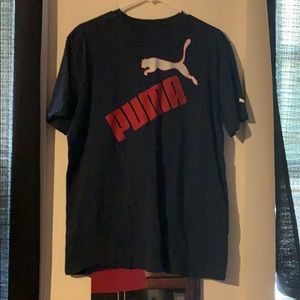 Navy/White/Red puma tee